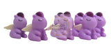 Hard Plastic Unicorn Figures Lot of 8, each about 1 5/8 inches tall
