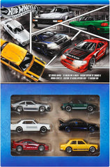 Hot Wheels Silver Set of 6: 82 Supra, 91 MX-5 Miata, Skyline, Honda Civic S1, Acura Integra and 71 Datsun 510