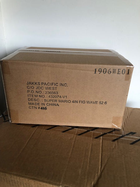 Coming Soon Jakk's Super Mario 4'' Action Figure Wave 52 Case of 6(2x Mario, Fire Luigi, Rosalina, Magikoopa and Dry Bones
