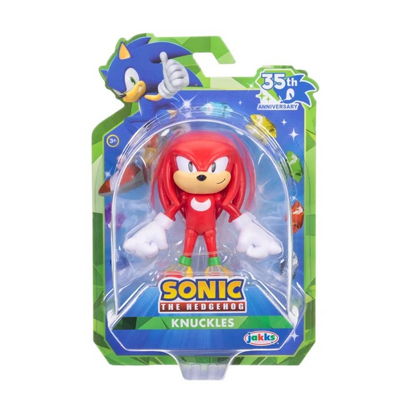 Sonic 35th Anniversary 2.5" Classic Knuckles with 5 Points of Articulation