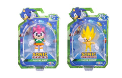 Sonic 35th Anniversary 2.5" Digital Amy and 2.5" Super Sonic Figures