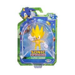 Sonic 35th Anniversary 2.5" Modern Super Sonic with 5 Points of Articulation