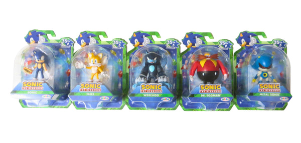 Sonic 35th Ann 2.5-Inch WAVE 24 Set of 5 (Sonic, Metal, Werehog, Eggman, Tails)