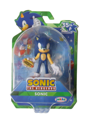 Sonic 35th Anniversary 2.5" Modern Sonic with Chili Dog with 5 Points of Articulation