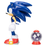 Sonic with Invincible Item Box 4 Inch Action Figure with 11 Points of Articulation