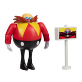 Classic Dr Eggman with Goal Post 4 Inch Action Figure with 13 Points of Articulation