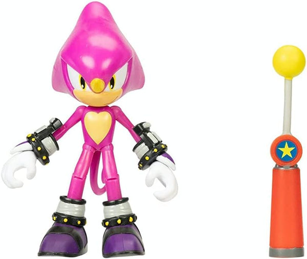Espio with Checkpoint 4 Inch Action Figure with 12 Points of Articulation
