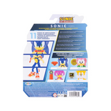 Modern "Grind Shoes" Sonic with Red Chaos Emerald 4 Inch Action Figure with 11 Points of Articulation