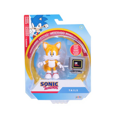 Classic Tails with Power Sneaker Item Box 4 Inch Action Figure with 12 Points of Articulation