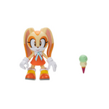 Sonic 35th Anniversary Cream with Ice Cream 4 Inch Action Figure with 11 Points of Articulation