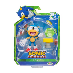 Sonic 35th Anniversary Classic Sonic with Yellow Spring 4 Inch Action Figure with 11 Points of Articulation