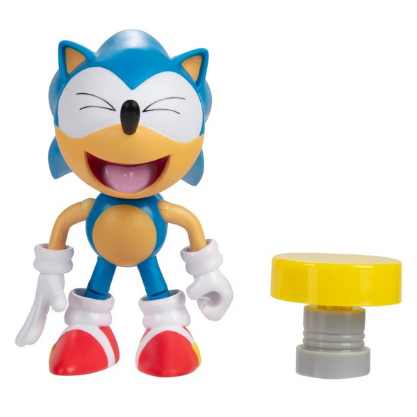 Sonic 35th Anniversary Classic Sonic with Yellow Spring 4 Inch Action Figure with 11 Points of Articulation