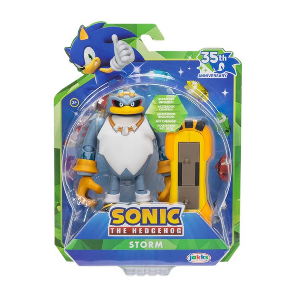 Sonic 35th Anniversary Storm with Type-S Board 4 Inch Action Figure with 13 Points of Articulation