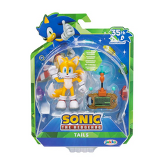 Sonic 35th Anniversary Tails with Miles Electric 4 Inch Action Figure with 12 Points of Articulation