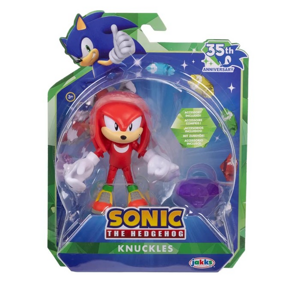Sonic 35th Ann 4" Figures Jakk's Wave 26 Set of 4 (Fang, Kunckles Sonic, and Wave Swallow)
