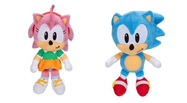 Amy and Sonic the Hedgehog 35th Anniversary Plush Set of 2