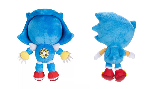 Metal Sonic and Sonic the Hedgehog 35th Anniversary Plush Set of 2