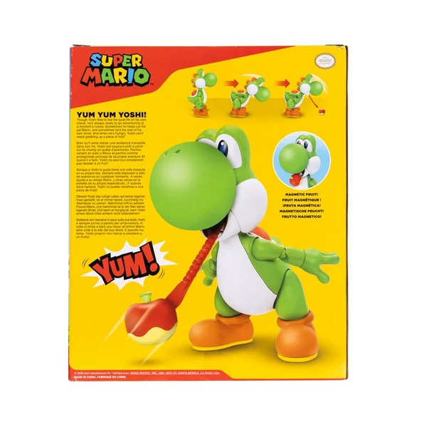 Yum Yum Yoshi 9.5 Inch Yoshi Figure with Fun Extending Tongue Action