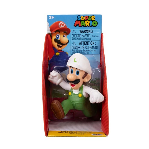 Super Mario 2.5'' Checklane Figures Fire Luigi Running Figure