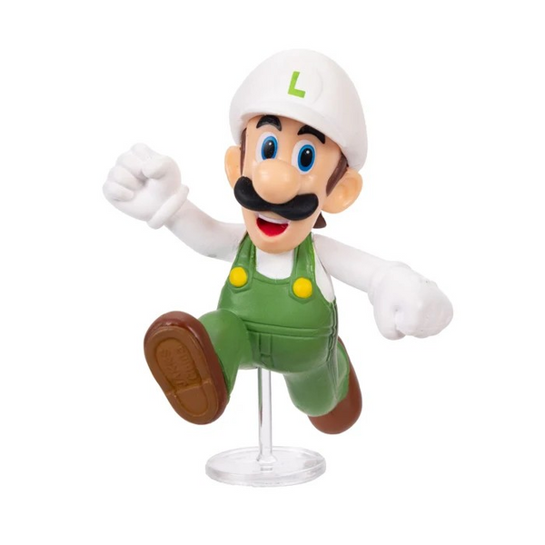 Super Mario 2.5'' Checklane Figures Fire Luigi Running Figure