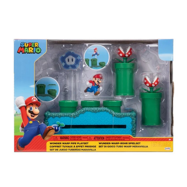 Jakks Pacific 2.5in Super Mario Warp Pipe Playset
