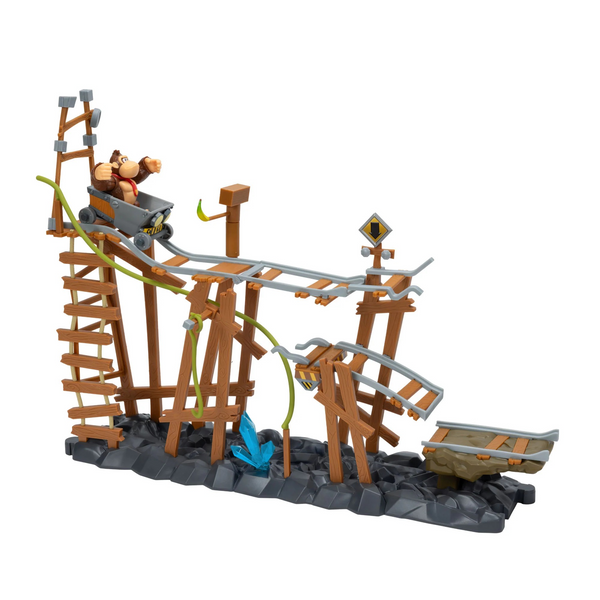 Jakks Pacific 2.5in Donkey Kong Mine Cart Adventure Playset
