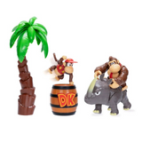 Jakks Pacific 2.5 Inch Donkey Kong Jungle Adventure Diorama Set (new Rambi figure)