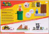 Jakks Pacific 2.5 Inch Super Mario Spinning Spirit House Diorama Set (3 Figures, 2 Accessories)
