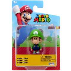 Jakks Pacific Baby Luigi 2.5'' Action Figure in Blister Packaging