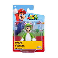 Jakks Pacific Cat Luigi 2.5'' Action Figure in Blister Packaging