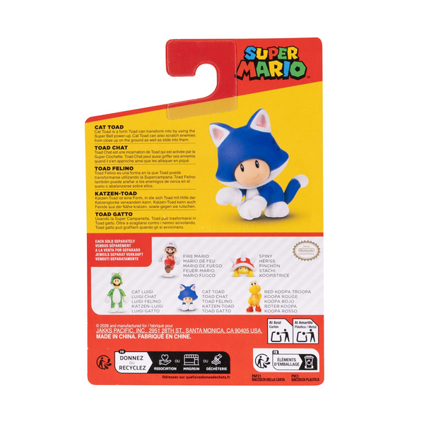 Jakks Pacific Cat Toad 2.5'' Action Figure in Blister Packaging