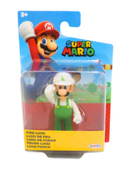 Jakks Pacific Fire Luigi 2.5'' Action Figure in Blister Packaging