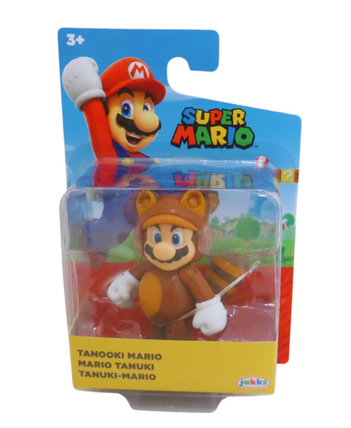 Jakks Pacific Tanooki Mario 2.5'' Action Figure in Blister Packaging