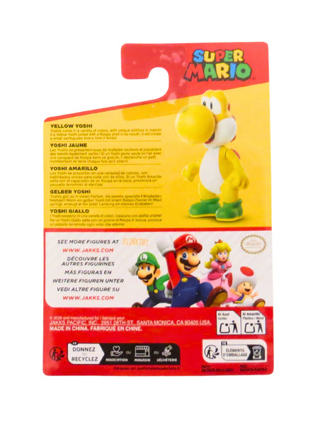 Jakks Pacific Yellow Yoshi 2.5'' Action Figure in Blister Packaging