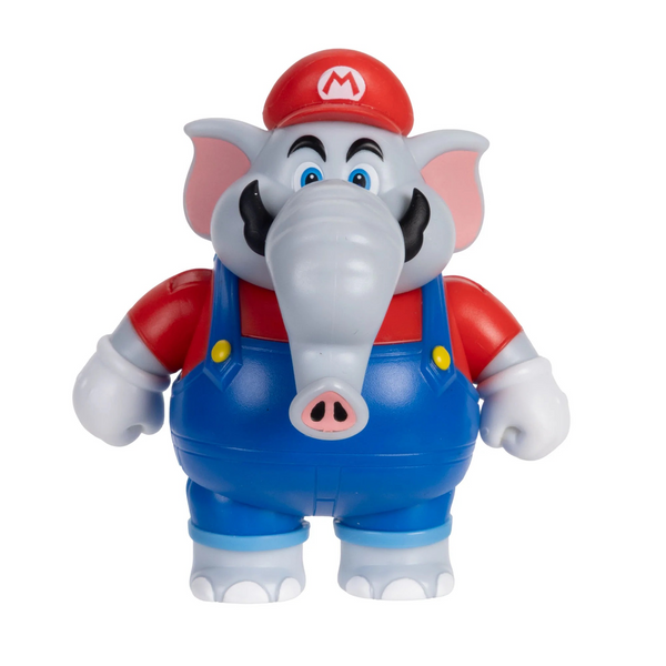 Jakks Pacific Elephant Mario 2.5'' Action Figure in Blister Packaging