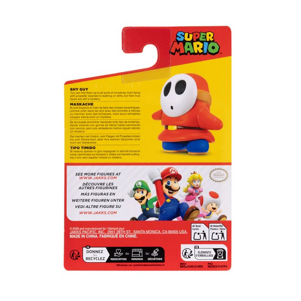 Jakks Pacific Shy Guy 2.5'' Action Figure in Blister Packaging
