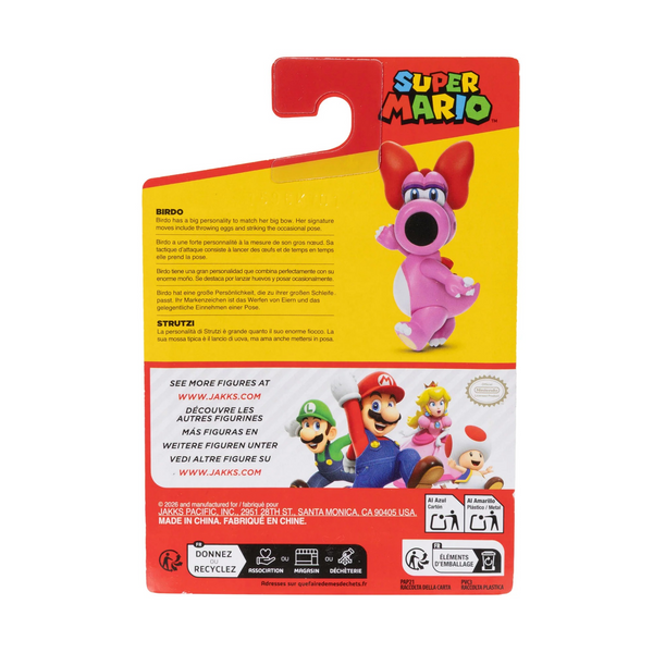 Jakks Pacific Birdo 2.5'' Action Figure in Blister Packaging