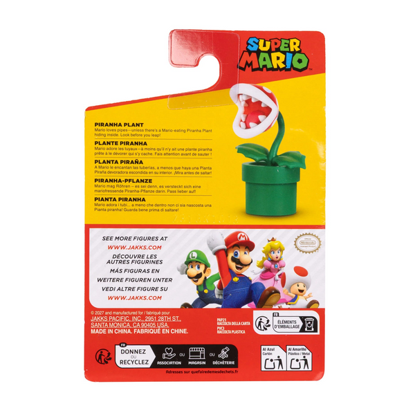 Jakks Pacific Piranha Plant 2.5'' Action Figure in Blister Packaging