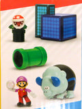 Jakks Pacific 2.5 Inch Super Mario Wonder Diorama Play Set (New Figures Bubble Mario & Bulrush)