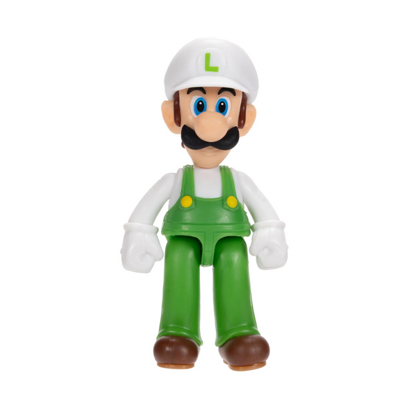 Jakks Pacific Fire Luigi with articulate legs 2.5'' Action Figure in Blister Packaging