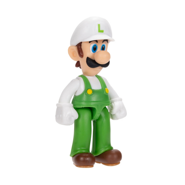 Jakks Pacific Fire Luigi with articulate legs 2.5'' Action Figure in Blister Packaging