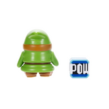 Nintendo Super Mario 4'' Green Shy Guy Action Figure with Pow Box