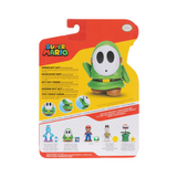 Nintendo Super Mario 4'' Green Shy Guy Action Figure with Pow Box