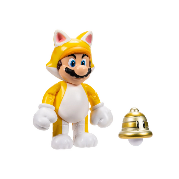 Nintendo Super Mario 4'' Cat Mario with Super Bell Action Figure