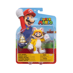 Nintendo Super Mario 4'' Cat Mario with Super Bell Action Figure