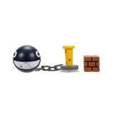 Nintendo Super Mario 4'' Chain Chomp with Block Action Figure