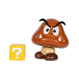 Nintendo Super Mario 4'' Goomba with Question Mark Box Action Figure