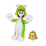 Nintendo Super Mario 4'' Cat Luigi with Super Bell Action Figure