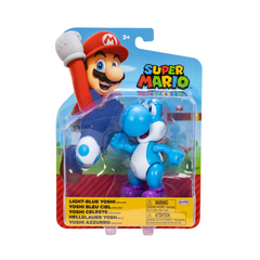 Nintendo Super Mario 4'' Light-Blue Yoshi with Egg Action Figure