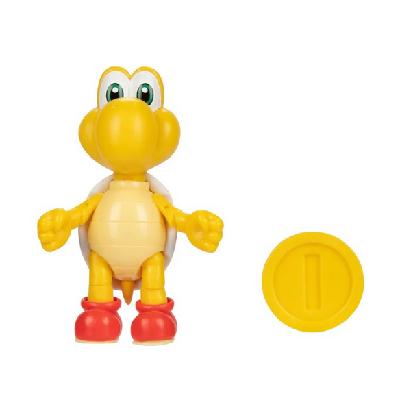 Nintendo Super Mario 4'' Red Koopa Troopa with Coin Action Figure